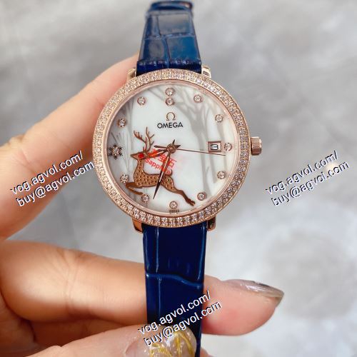 女性用腕時計 個性派 6色可選 オメガ OMEGAスーパーコピー 2021春夏 日本製クオーツ 36*8mm