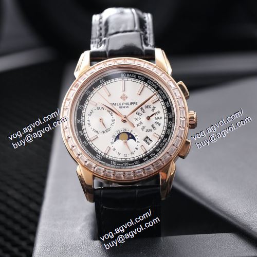 大注目！ PATEK PHILIPPE パテックフィリップ 偽物ブランド 3色可選 2021春夏 メンズ 腕時計 万年暦多機能腕時計