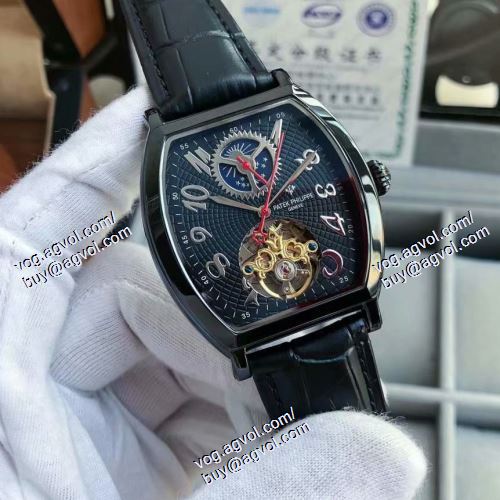 最安値！パテックフィリップ Patek Philippe 2021春夏 パテックフィリップスーパーコピー メンズ 腕時計 多色選択可 PATEKPHILIPPEコピー 43*13mm 摩擦に強い鉱物質鏡面 レザー 大人気です