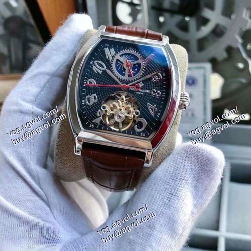 最安値！パテックフィリップ Patek Philippe 2021春夏 パテックフィリップスーパーコピー メンズ 腕時計 多色選択可 PATEKPHILIPPEコピー 43*13mm 摩擦に強い鉱物質鏡面 レザー 大人気です
