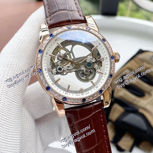 メンズ 腕時計 数に限りがある 多色選択可 パテックフィリップ偽物ブランド Patek Philippe 2021春夏 316ステンレス 機械式（自動巻き）ムーブメント 42x12.5mm レザー パテックフィリップブランド腕時計