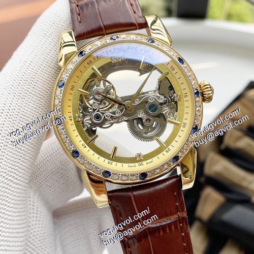 メンズ 腕時計 数に限りがある 多色選択可 パテックフィリップ偽物ブランド Patek Philippe 2021春夏 316ステンレス 機械式（自動巻き）ムーブメント 42x12.5mm レザー パテックフィリップブランド腕時計