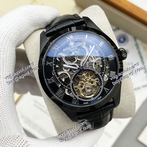大人っぼい パテックフィリップブランドコピー Patek Philippe 2021春夏 メンズ 腕時計 多色選択可 43*13mm 機械式（自動巻き）ムーブメント レザー ミネラルガラス 品質保証