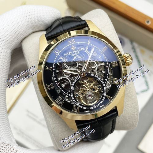 大人っぼい パテックフィリップブランドコピー Patek Philippe 2021春夏 メンズ 腕時計 多色選択可 43*13mm 機械式（自動巻き）ムーブメント レザー ミネラルガラス 品質保証