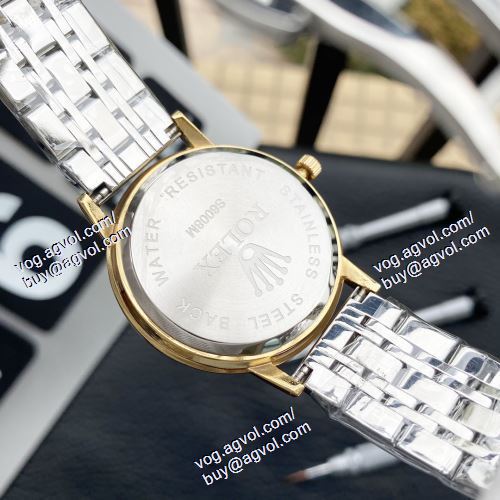 2021春夏 ロレックス ROLEXブランド 偽物 通販 スタイルアップ効果 恋人腕時計 6色可選 男性用直径40 mm女性用30 mm厚さ8 mm 流行が百似合います