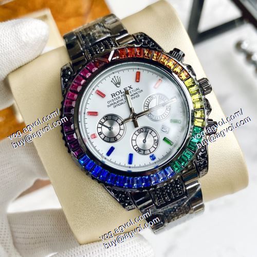 ROLEX ロレックスブランド 偽物 通販 数に限りがある 2021春夏 メンズ 腕時計 多色選択可 輸入クオーツムーブメント 41mm*10mm 6針クロノグラフ