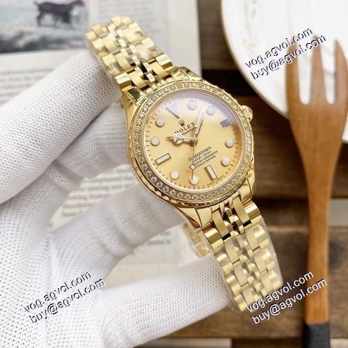 女性用腕時計 ROLEXコピーブランド 実用性に溢れるアイテム 機械式（自動巻き）2021春夏 ロレックス ROLEX 33x10mm 2色可選
