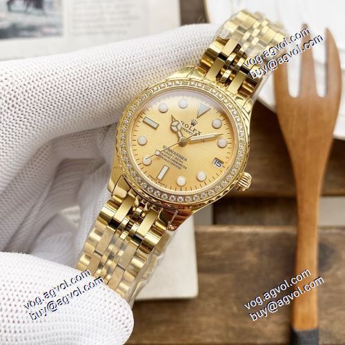 女性用腕時計 ROLEXコピーブランド 実用性に溢れるアイテム 機械式（自動巻き）2021春夏 ロレックス ROLEX 33x10mm 2色可選