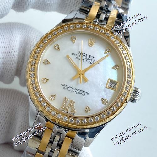 秋の定番2021春夏 ロレックス ROLEX 女性用腕時計 ロレックスブランドコピー 33x10mm 3色可選 機械式（自動巻き）