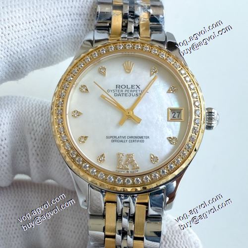 秋の定番2021春夏 ロレックス ROLEX 女性用腕時計 ロレックスブランドコピー 33x10mm 3色可選 機械式（自動巻き）