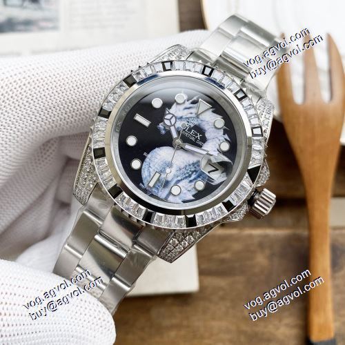 高級感溢れるデザイン 2021春夏 ロレックス ROLEX 40mm 男性用腕時計 機械式（自動巻き）2色可選 ROLEXコピー