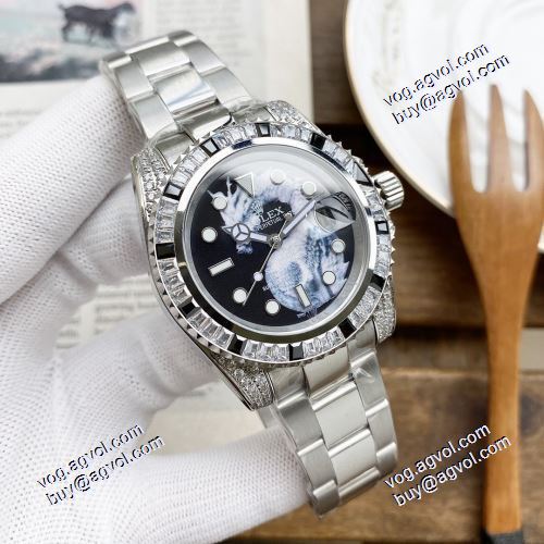 高級感溢れるデザイン 2021春夏 ロレックス ROLEX 40mm 男性用腕時計 機械式（自動巻き）2色可選 ROLEXコピー
