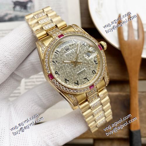 2021春夏 ムダな装飾を排したデザイン ロレックス偽物ブランド 女性用腕時計 ロレックス ROLEX 機械式（自動巻き） 4色可選