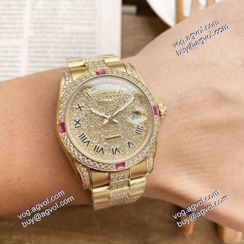 2021春夏 ムダな装飾を排したデザイン ロレックス偽物ブランド 女性用腕時計 ロレックス ROLEX 機械式（自動巻き） 4色可選