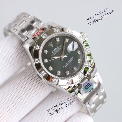 機械式 2021秋冬 黒文字盤  ロレックスコピー ロレックス ROLEX ステンレス 日本製クオーツ ミネラルガラス カレンダー機能付き