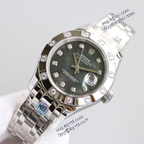機械式 2021秋冬 黒文字盤  ロレックスコピー ロレックス ROLEX ステンレス 日本製クオーツ ミネラルガラス カレンダー機能付き