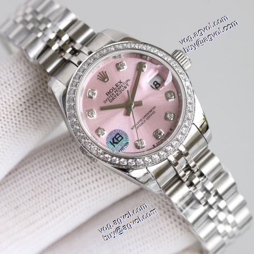 上級水晶ガラス 2021秋冬 多色選択可 女性用腕時計 ロレックス ROLEX 自動巻き 煌びやかな仕上がり ダイヤ付き時計ケース 機械式（自動巻き）ムーブメント