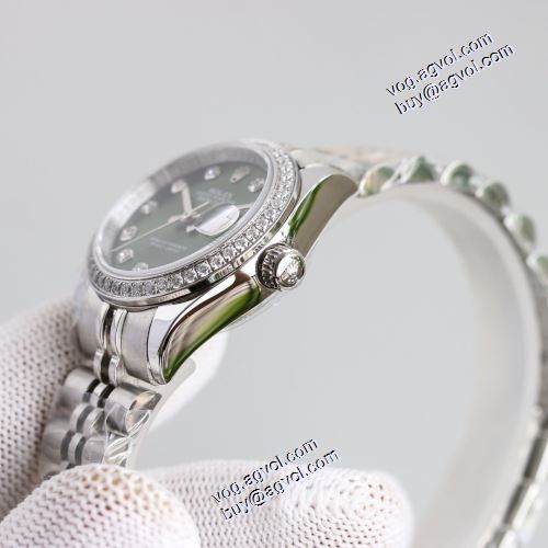 上級水晶ガラス 2021秋冬 多色選択可 女性用腕時計 ロレックス ROLEX 自動巻き 煌びやかな仕上がり ダイヤ付き時計ケース 機械式（自動巻き）ムーブメント
