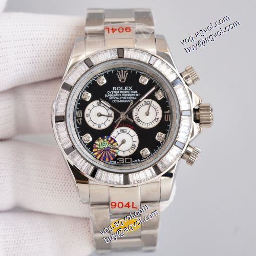 ステンレス スイス輸入クオーツムーブメント ビッグフェイス 2021秋冬 6針クロノグラフ 3色可選 ロレックス ROLEX 男性用腕時計 ミネラルガラス