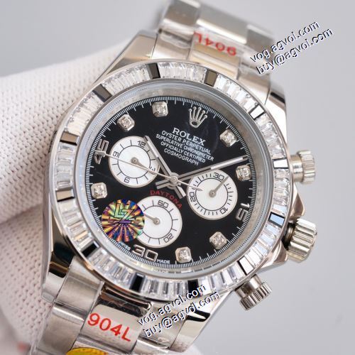 ステンレス スイス輸入クオーツムーブメント ビッグフェイス 2021秋冬 6針クロノグラフ 3色可選 ロレックス ROLEX 男性用腕時計 ミネラルガラス