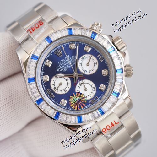 ステンレス スイス輸入クオーツムーブメント ビッグフェイス 2021秋冬 6針クロノグラフ 3色可選 ロレックス ROLEX 男性用腕時計 ミネラルガラス