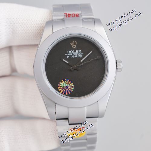 風合いが出る 2色可選 ロレックスコピーブランド ステンレス 2021秋冬 ミディアムフェイス ロレックス ROLEX 进口西铁城机械 男性用腕時計 ミネラルガラス