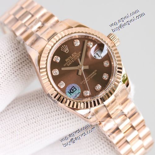 日付表示 お買取より三年保証 2021秋冬 上級全自動フライホイール機械 ロレックス ROLEX 4色可選 女性用腕時計 ステンレス サファイヤクリスタル風防
