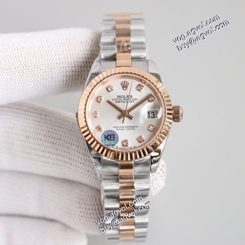 日付表示 お買取より三年保証 2021秋冬 上級全自動フライホイール機械 ロレックス ROLEX 4色可選 女性用腕時計 ステンレス サファイヤクリスタル風防
