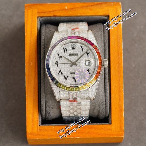 男性用腕時計 ダイヤ付き時計ケース  3色可選 ロレックスコピー 2021秋冬 ロレックス ROLEX カレンダー機能付き クロノメーター搭載 コーティングガラス