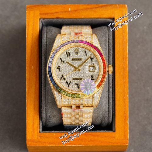 男性用腕時計 ダイヤ付き時計ケース  3色可選 ロレックスコピー 2021秋冬 ロレックス ROLEX カレンダー機能付き クロノメーター搭載 コーティングガラス