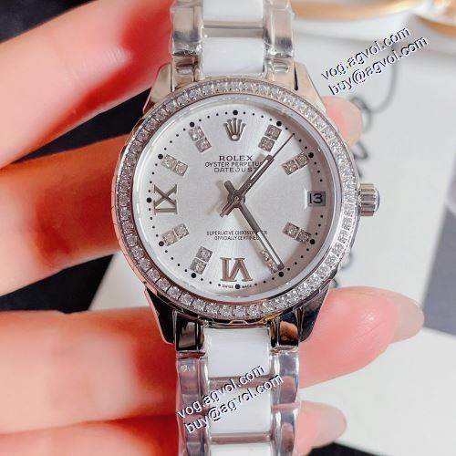超目玉 コーティングガラス ロレックスコピー 2021秋冬 ロレックス ROLEX 女性用腕時計 5色可選  機械式（自動巻き）ムーブメント ダイヤベゼル 限定セール