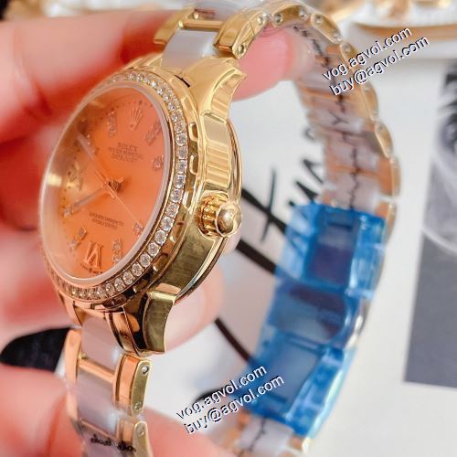 超目玉 コーティングガラス ロレックスコピー 2021秋冬 ロレックス ROLEX 女性用腕時計 5色可選  機械式（自動巻き）ムーブメント ダイヤベゼル 限定セール