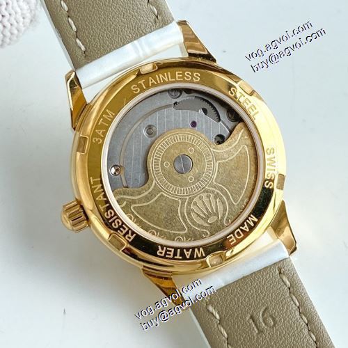 レザー ミネラル水晶ガラス 日付表示 セール中 2021秋冬 ロレックス ROLEX 女性用腕時計 6色可選 輸入機械式（自動巻き）ムーブメント ダイヤベゼル