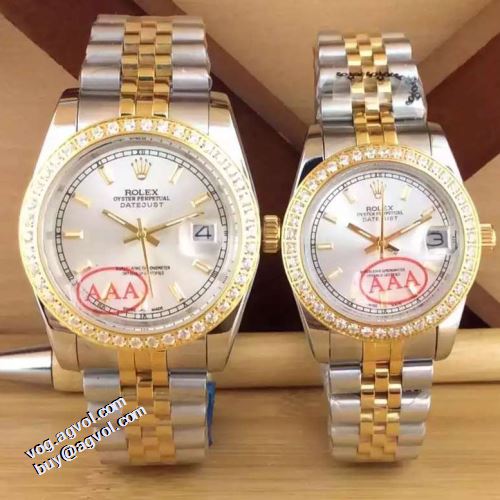2021秋冬 ロレックス ROLEX 先行販売 多色選択可 ロレックススーパーコピー 恋人腕時計 ステンレス 日付表示