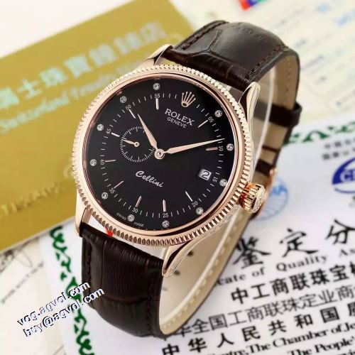 腕時計 多色選択可 2021秋冬 ロレックス ROLEX レザー ベルト ロレックスコピーブランド 海外セレブ愛用 カレンダー機能付き