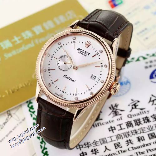 腕時計 多色選択可 2021秋冬 ロレックス ROLEX レザー ベルト ロレックスコピーブランド 海外セレブ愛用 カレンダー機能付き