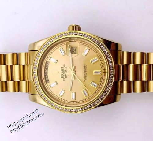 機械式（自動巻き）ムーブメント 日付表示 2色選択可 2021秋冬 ロレックス ROLEX 最安値に挑戦 ロレックスコピー ブランド メッキ18K金