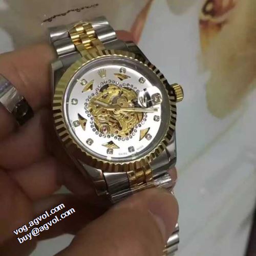 ミネラルガラス ロレックスブランド コピー 多色選択 魅力ファッション 2021秋冬 ロレックス ROLEX 腕時計 透かし彫りムーブメント