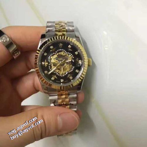 ミネラルガラス ロレックスブランド コピー 多色選択 魅力ファッション 2021秋冬 ロレックス ROLEX 腕時計 透かし彫りムーブメント