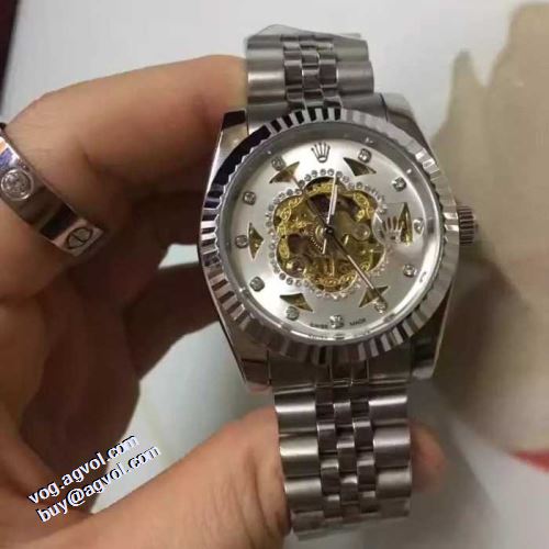 ミネラルガラス ロレックスブランド コピー 多色選択 魅力ファッション 2021秋冬 ロレックス ROLEX 腕時計 透かし彫りムーブメント