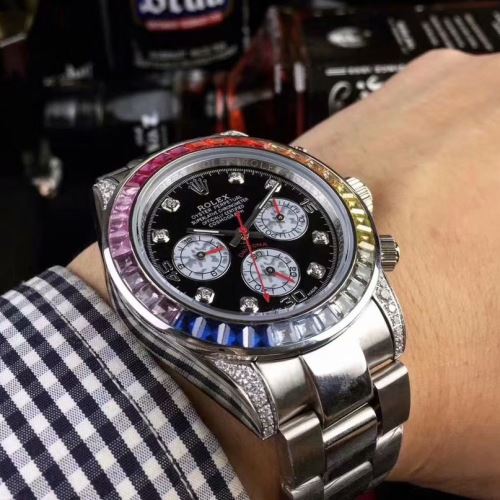 3色可選 ステンレス 上品上質 2021秋冬 ロレックス ROLEX コーティングガラス 6針クロノグラフ セール中 ロレックスブランド コピー