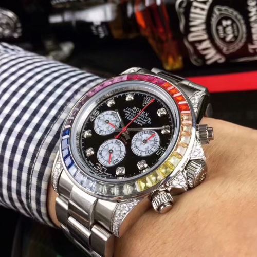 3色可選 ステンレス 上品上質 2021秋冬 ロレックス ROLEX コーティングガラス 6針クロノグラフ セール中 ロレックスブランド コピー