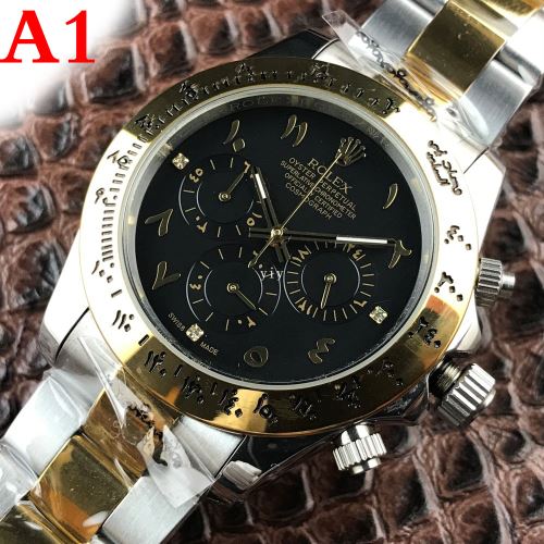 ミネラルガラス 6針クロノグラフ ROLEXコピーブランド 2021秋冬 ロレックス ROLEX メッキ18K金 4色可選 全自动机械机芯 ファッション 人気