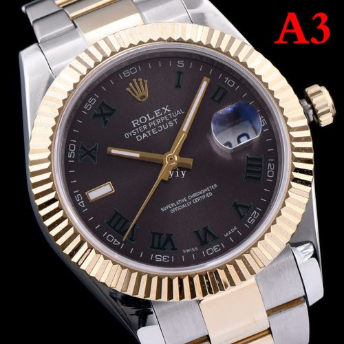 2021秋冬 ロレックス ROLEX 3色可選 コーティングガラス ダイヤなし時計ケース ベルト カレンダー機能付き 大好評 ロレックス偽物ブランド