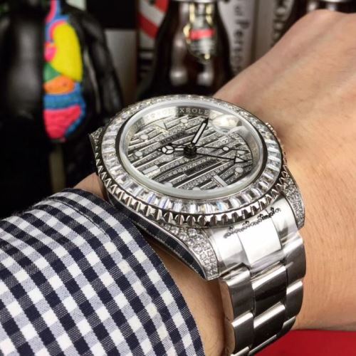 コーティング高密度鏡面 ポップ ROLEX偽物ブランド 2021秋冬 ロレックス ROLEX 2色可選  自動巻き ムーブメン ダイヤベゼル