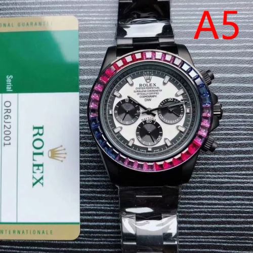 ミネラルガラス 2021秋冬 ロレックス ROLEX 5色可選 全自动机械机芯 6針クロノグラフ コスパ最高のプライス ロレックスブランドコピー