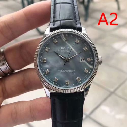 进口西铁城机械 日付表示 高級感ある 2021秋冬 ロレックス ROLEX 牛革布地ベルト 摩擦に強い鉱物質鏡面 ROLEXコピー 6色可選