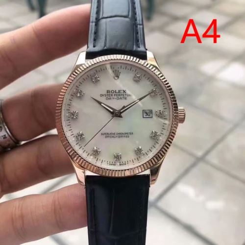 进口西铁城机械 日付表示 高級感ある 2021秋冬 ロレックス ROLEX 牛革布地ベルト 摩擦に強い鉱物質鏡面 ROLEXコピー 6色可選
