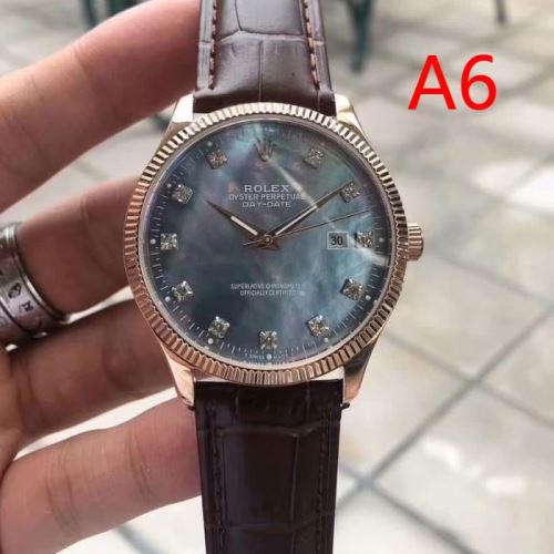 进口西铁城机械 日付表示 高級感ある 2021秋冬 ロレックス ROLEX 牛革布地ベルト 摩擦に強い鉱物質鏡面 ROLEXコピー 6色可選