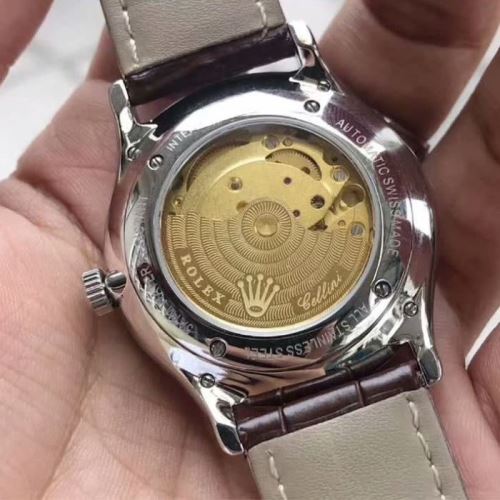 进口西铁城机械 日付表示 高級感ある 2021秋冬 ロレックス ROLEX 牛革布地ベルト 摩擦に強い鉱物質鏡面 ROLEXコピー 6色可選